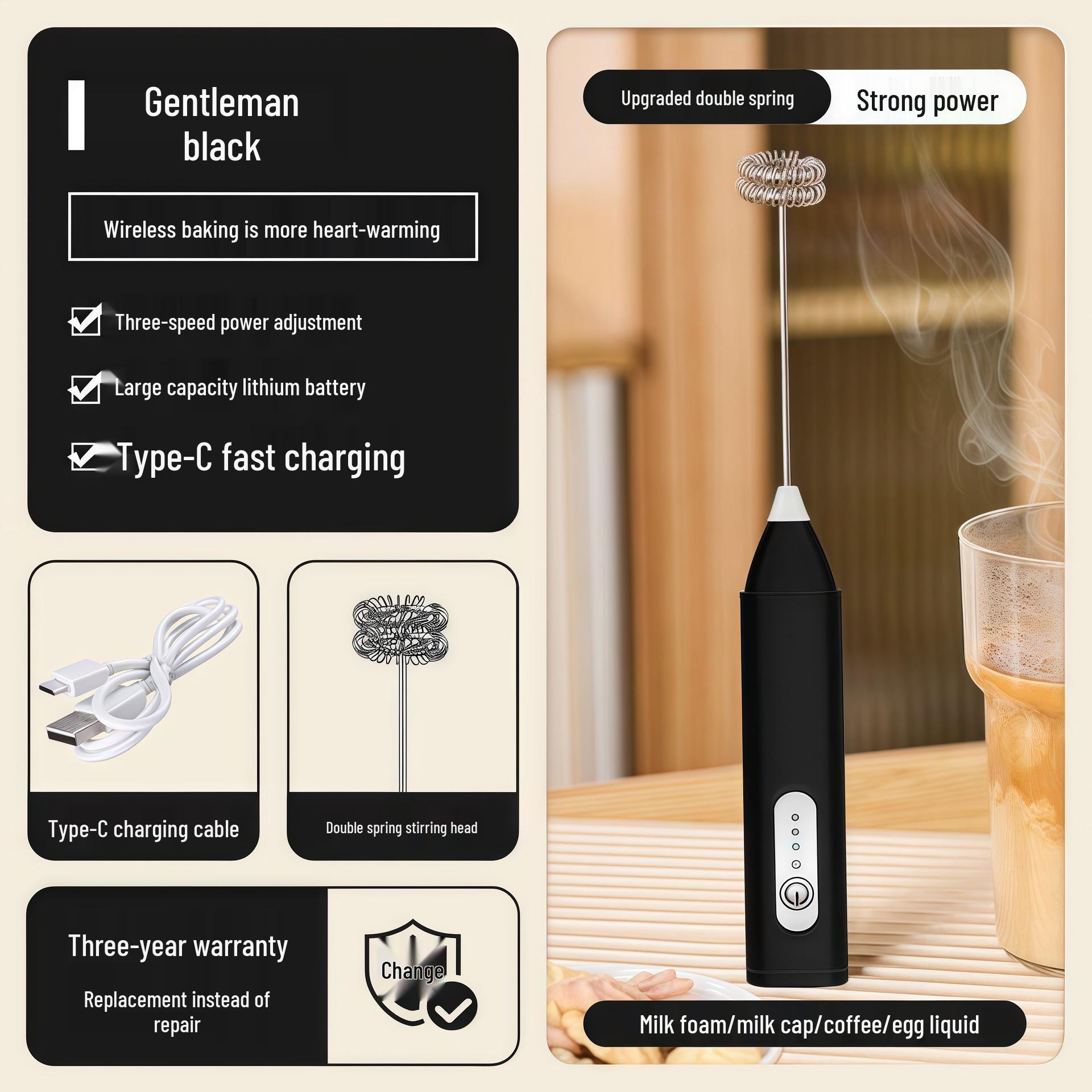 Mini Wireless Handheld Milk Frother & Egg Beater
Mini Wireless Handheld Milk Frother & Egg Beater