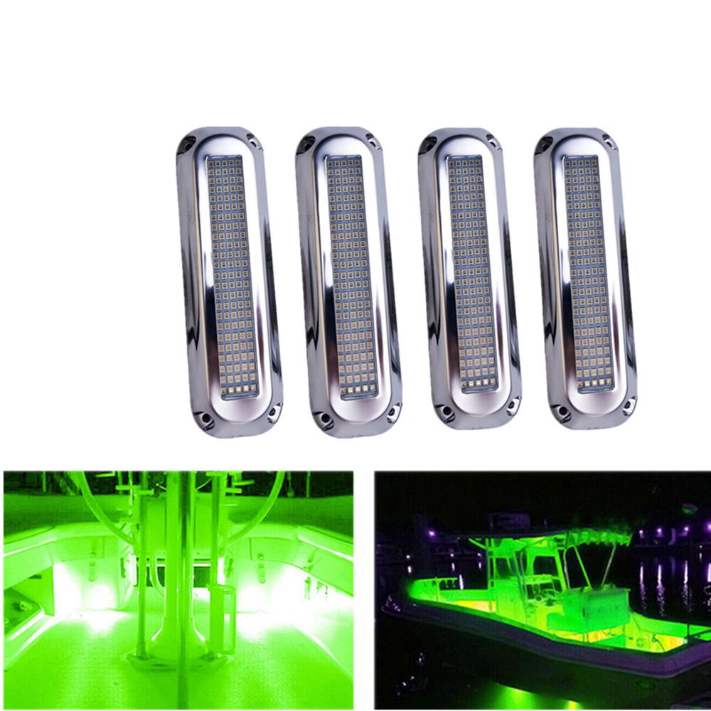 4PCS LED Marine Yacht Lamp Stainless Steel Waterproof DC12V 24V Boat Underwater Light 120LED Round Transom Lighting for Boats зелений
4PCS LED Marine Yacht Lamp Stainless Steel Waterproof DC12V 24V Boat Underwater Light 120LED Round Transom Lighting for Boats зелений