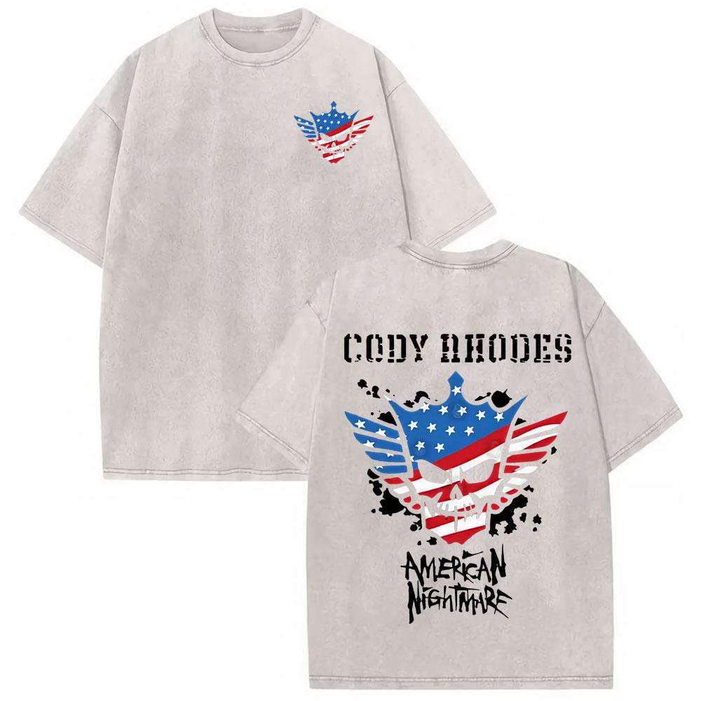 American Nightmare Cody Rhodes Logo Tshirts Unisexs Clothes Cotton Violence Aesthetics T Shirt Summer Tops Vintage Washed Tshirt S
American Nightmare Cody Rhodes Logo Tshirts Unisexs Clothes Cotton Violence Aesthetics T Shirt Summer Tops Vintage Washed Tshirt S