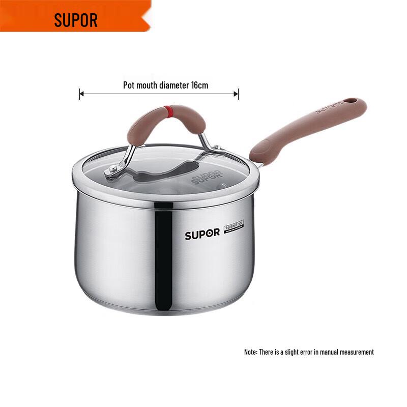 Supor 16cm Small Red Circle 304 Stainless Steel Milk Pot
Supor 16cm Small Red Circle 304 Stainless Steel Milk Pot