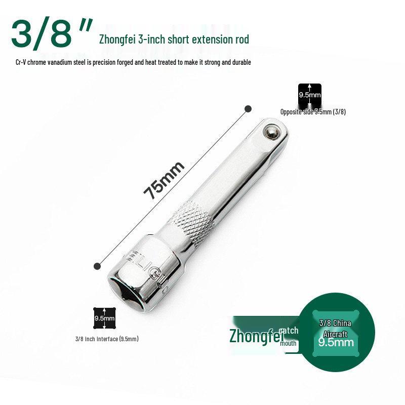 3/8 Medium Wall Extra Thin Long Socket for Electric Wrench - Hardened Air Wrench Socket for Motorcycle and Electric Vehicle Maintenance
3/8 Medium Wall Extra Thin Long Socket for Electric Wrench - Hardened Air Wrench Socket for Motorcycle and Electric Vehicle Maintenance