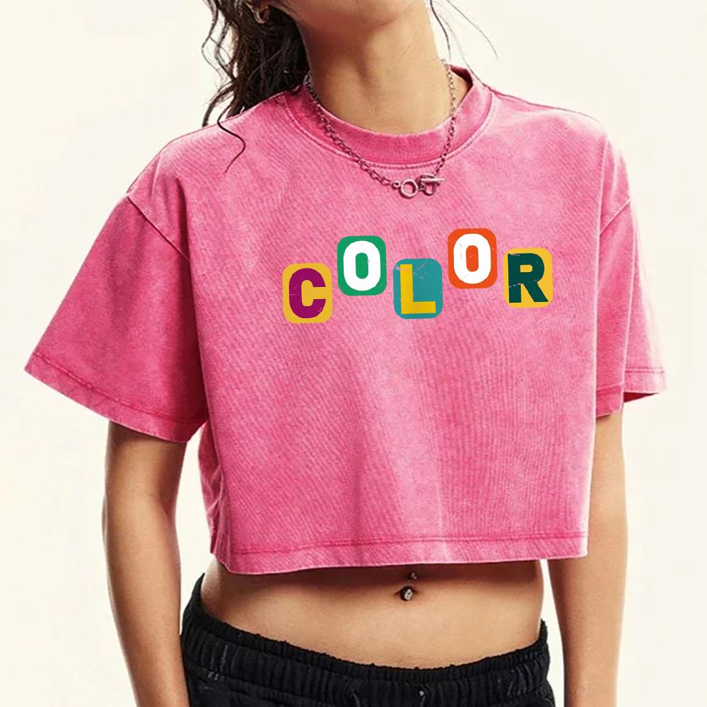 Color Art Letter Printing Washed Tee Shirts Women Cotton Tops O-Neck T Shirt Summer Sports Snow Wash T-Shirts M
Color Art Letter Printing Washed Tee Shirts Women Cotton Tops O-Neck T Shirt Summer Sports Snow Wash T-Shirts M