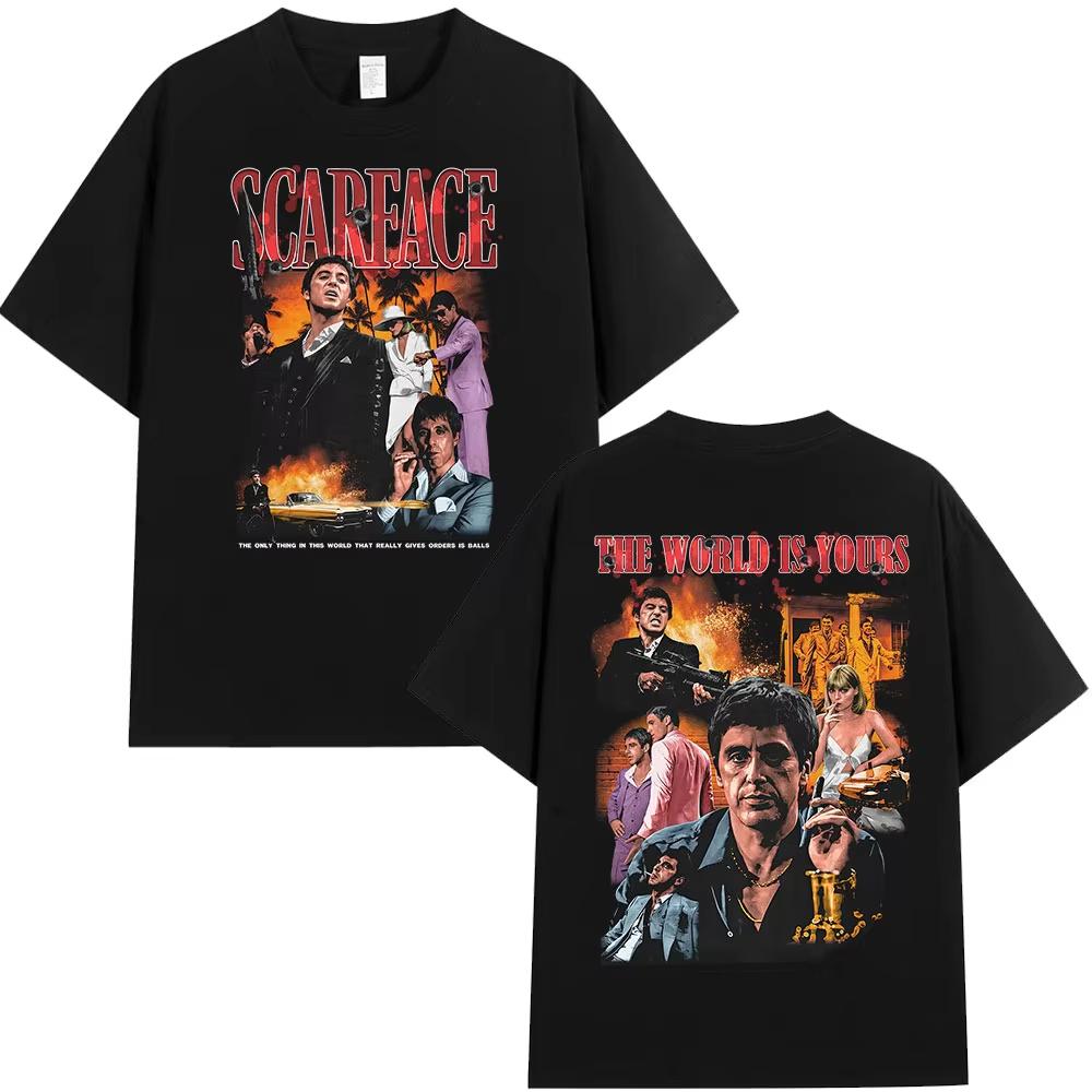 Gangsters Movie Scarface The World Is Yours T-shirt Tony Montana Al Pacino Vintage T-shirt Men s Women Cotton Oversized T Shirts S разноцветный
Gangsters Movie Scarface The World Is Yours T-shirt Tony Montana Al Pacino Vintage T-shirt Men s Women Cotton Oversized T Shirts S разноцветный