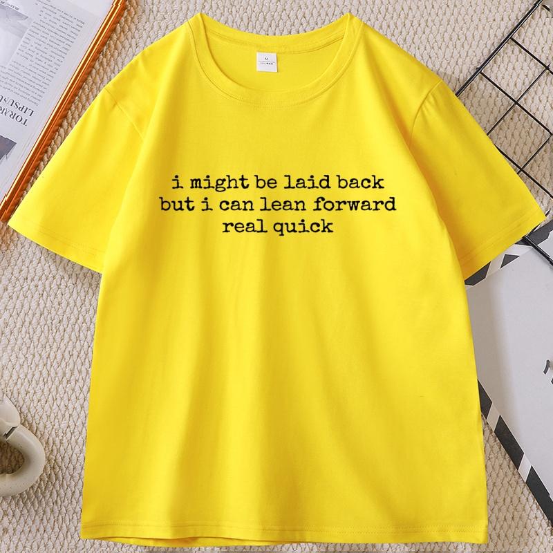 Might Be Laid Back But I Can Lean T-shirt WOMEN Unisex Funny Pullover Printed Cotton T Shirt Soft Round Neck Short Sleeve Tee Tops 4XL
Might Be Laid Back But I Can Lean T-shirt WOMEN Unisex Funny Pullover Printed Cotton T Shirt Soft Round Neck Short Sleeve Tee Tops 4XL