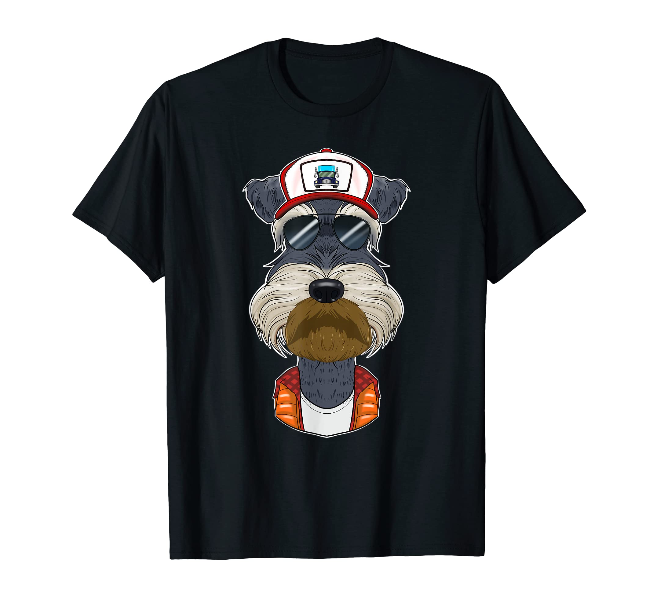 Trucker Dog I Truck Driver Miniature Schnauzer T-Shirt
Trucker Dog I Truck Driver Miniature Schnauzer T-Shirt