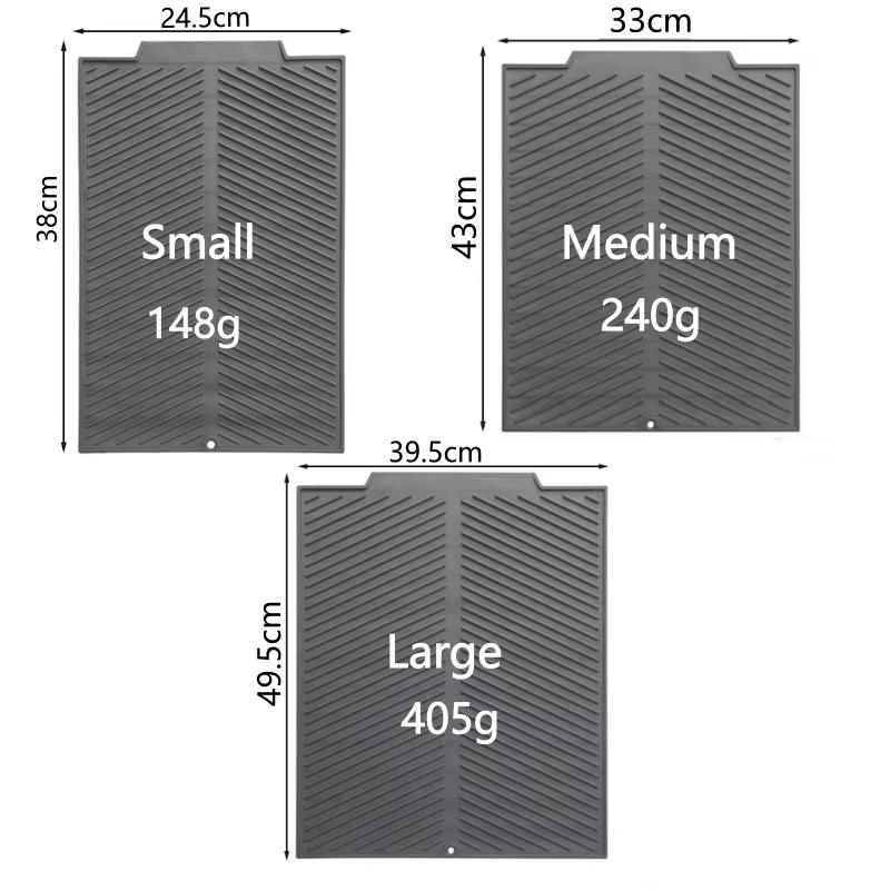 1Pcs Silicone Drain Mat Three Models Bar Insulation Mat Bar Sink Drain Food Utensil Mat Kitchen Decor Silicone Mat Accessories Small size 39x25cm
1Pcs Silicone Drain Mat Three Models Bar Insulation Mat Bar Sink Drain Food Utensil Mat Kitchen Decor Silicone Mat Accessories Small size 39x25cm