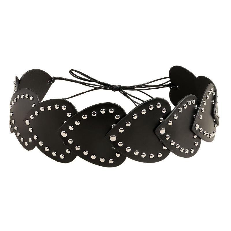 Rivet Needle Buckle PU Leather Belt with Wide Waist Design; A Y2K Trendy Vintage Piece for Dressing Up Jeans.
Rivet Needle Buckle PU Leather Belt with Wide Waist Design; A Y2K Trendy Vintage Piece for Dressing Up Jeans.