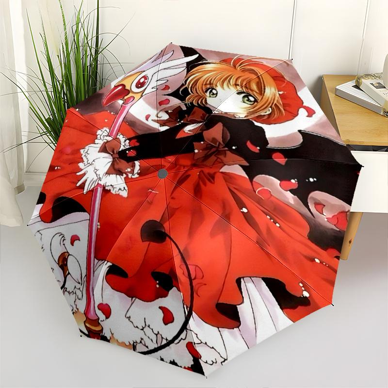 1pc Cardcaptor Sakura Automatic Opening Folding Umbrella with Devil Wings Design, Portable 3-Fold Iron Frame Outdoor Umbrella for Fans, Travel, D
1pc Cardcaptor Sakura Automatic Opening Folding Umbrella with Devil Wings Design, Portable 3-Fold Iron Frame Outdoor Umbrella for Fans, Travel, D