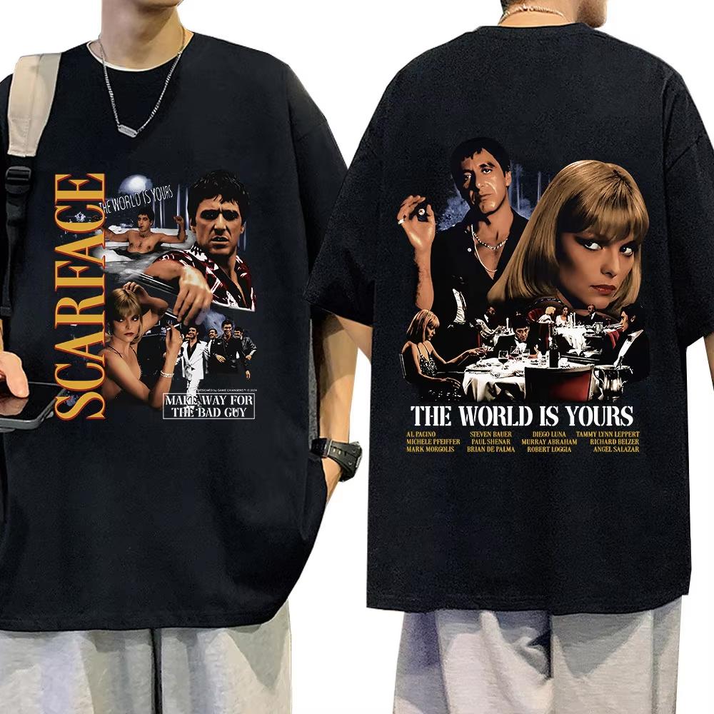 Vintage Movie Scarface Al Pacino Tony Montana T-shirt The World Is Yours Graphic Print Oversized T-shirt Hip Hop Gothic T Shirts S разноцветный
Vintage Movie Scarface Al Pacino Tony Montana T-shirt The World Is Yours Graphic Print Oversized T-shirt Hip Hop Gothic T Shirts S разноцветный