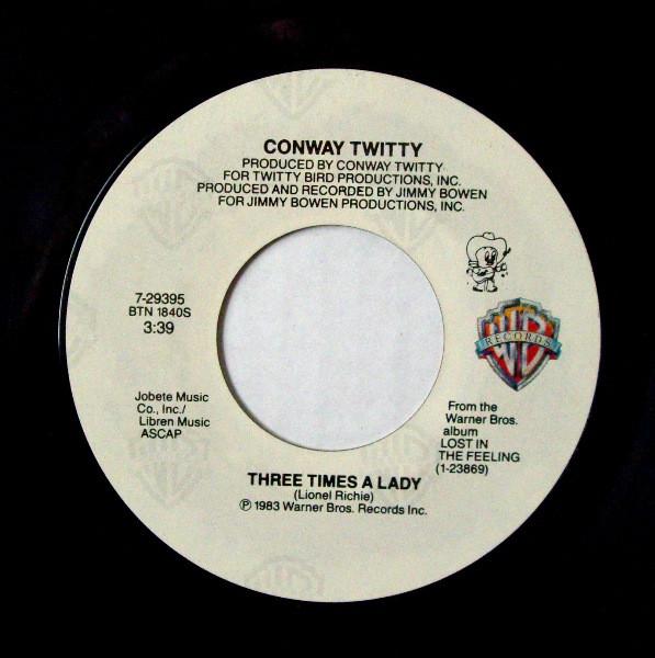 7inch Record CONWAY TWITTY - Three Times A Lady / I Think I m In 729395 Warner Bros. Re 1983 US Folk Used
7inch Record CONWAY TWITTY - Three Times A Lady / I Think I m In 729395 Warner Bros. Re 1983 US Folk Used