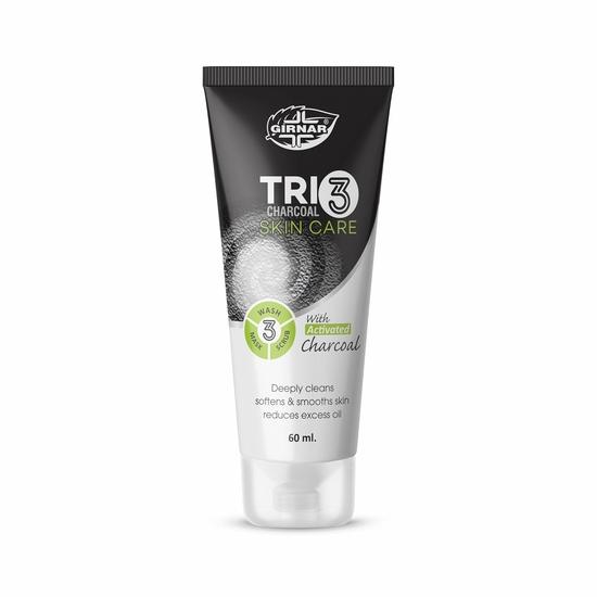 Girnar Trio Charcoal Skin Care Средство для умывания лица | Глубоко очищающая и детоксифицирующая формула для чистой и свежей кожи | 60 мл | Упаковка из 3 шт.
Girnar Trio Charcoal Skin Care Средство для умывания лица | Глубоко очищающая и детоксифицирующая формула для чистой и свежей кожи | 60 мл | Упаковка из 3 шт.