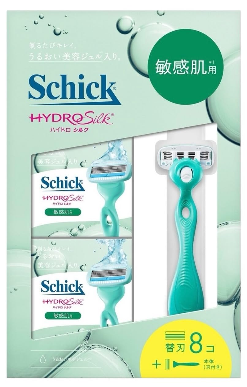 Бритва Schick Hydrosilk с лезвием для чувствительной кожи сменные лезвия + (8 шт.) зелёный
Бритва Schick Hydrosilk с лезвием для чувствительной кожи сменные лезвия + (8 шт.) зелёный