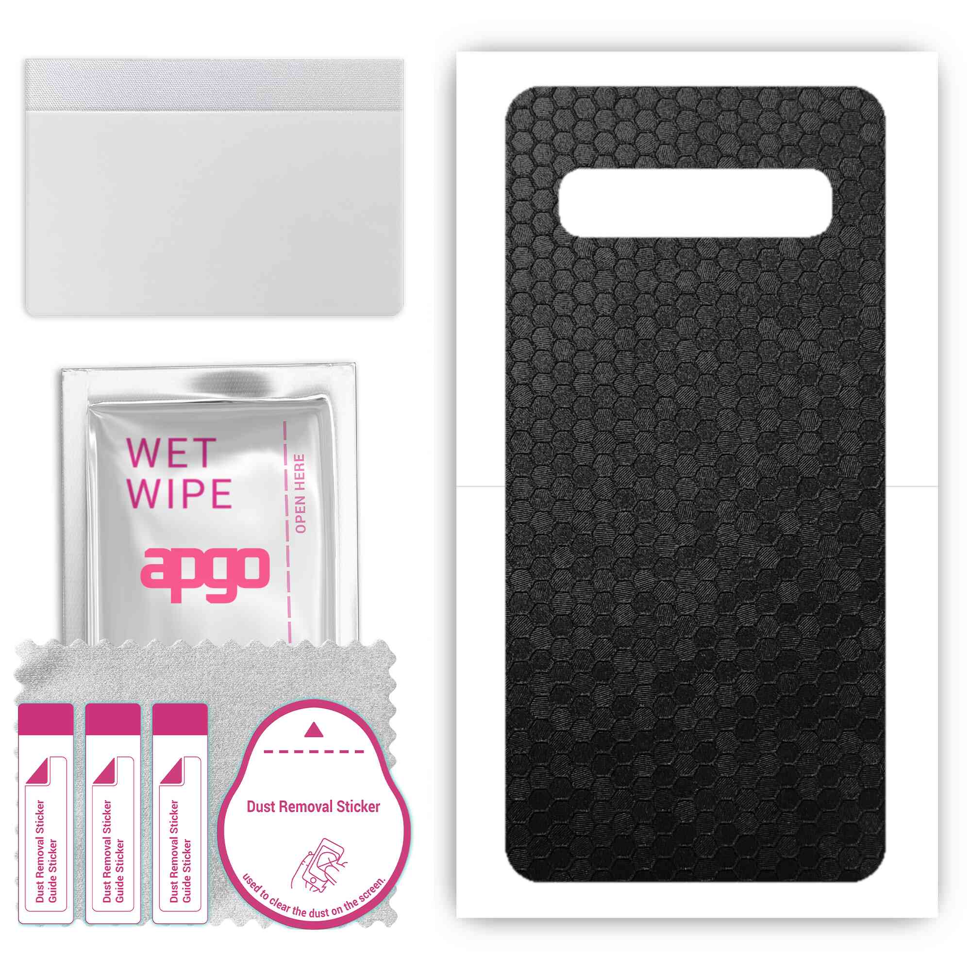 apgo Protective Skin Sticker for the back compatible with Samsung Galaxy S10 5G, Wrap Film, Foil, Vinyl - Pattern Black Honeycomb
apgo Protective Skin Sticker for the back compatible with Samsung Galaxy S10 5G, Wrap Film, Foil, Vinyl - Pattern Black Honeycomb