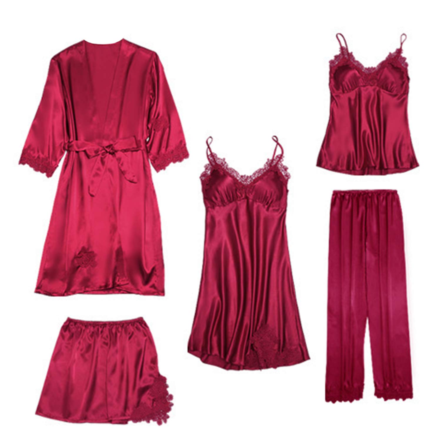 Глубокие глаза Пижама Домашняя одежда Идеально подходит для и с Расслабленной ночной рубашкой Размер Женский комплект из 5 предметов, Весна, Лето, Осень, Зима, Сексуальный, (Винно-красный, Средний)
Глубокие глаза Пижама Домашняя одежда Идеально подходит для и с Расслабленной ночной рубашкой Размер Женский комплект из 5 предметов, Весна, Лето, Осень, Зима, Сексуальный, (Винно-красный, Средний)