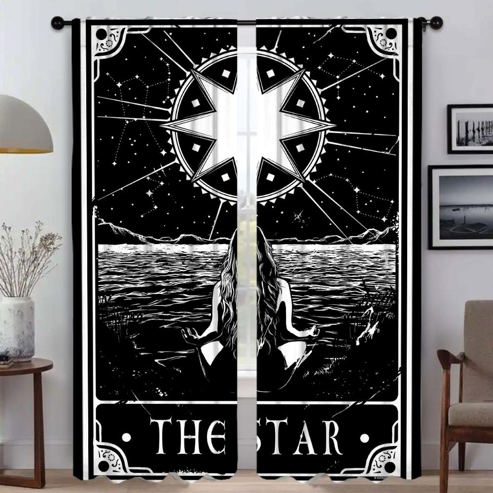 Tulle Bedroom Deadly Tarot Sun Tin Sign Curtains Living Room Curtain Halloween Decoration Partition Shades Kitchen Made Of Polyester Area Decor W100*H130(CM)-Hooks&2PCS
Tulle Bedroom Deadly Tarot Sun Tin Sign Curtains Living Room Curtain Halloween Decoration Partition Shades Kitchen Made Of Polyester Area Decor W100*H130(CM)-Hooks&2PCS
