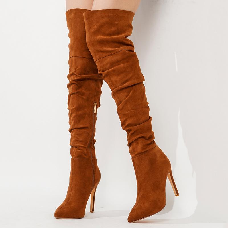Autumn and winter new thin pointed over the knee boots stacked boots stiletto women s shoes fashion women s boots 41 світло-коричневого кольору
Autumn and winter new thin pointed over the knee boots stacked boots stiletto women s shoes fashion women s boots 41 світло-коричневого кольору