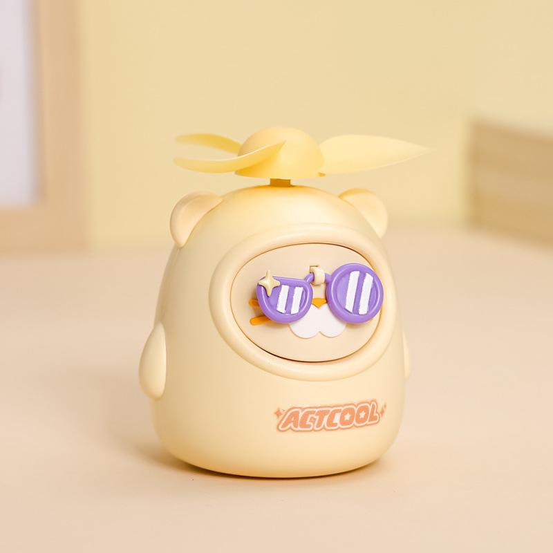 USB Rechargeable Cute Mini Cartoon Handheld Fan for Students 68*66*74mm
USB Rechargeable Cute Mini Cartoon Handheld Fan for Students 68*66*74mm