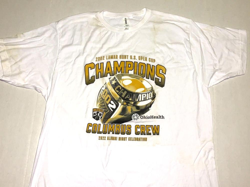 Columbus Crew 2022 Alumni Night Celebration 2002 Cup Champions T-Shirt New! XL Unisex T-Shirt XXL
Columbus Crew 2022 Alumni Night Celebration 2002 Cup Champions T-Shirt New! XL Unisex T-Shirt XXL