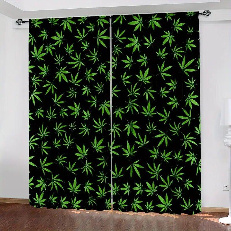 Green Leaves Print Curtains Pole Bag Home Decoration Room Curtain Set Of 2 Made Polyester Washable W100*H70(CM)-Hooks&1PCS
Green Leaves Print Curtains Pole Bag Home Decoration Room Curtain Set Of 2 Made Polyester Washable W100*H70(CM)-Hooks&1PCS