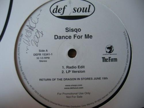 12inch Record SISQO - Dance For Me DEFR153411PROMO Def Soul, Drago 2001 US Rap & Hip-Hop/R&B Used
12inch Record SISQO - Dance For Me DEFR153411PROMO Def Soul, Drago 2001 US Rap & Hip-Hop/R&B Used