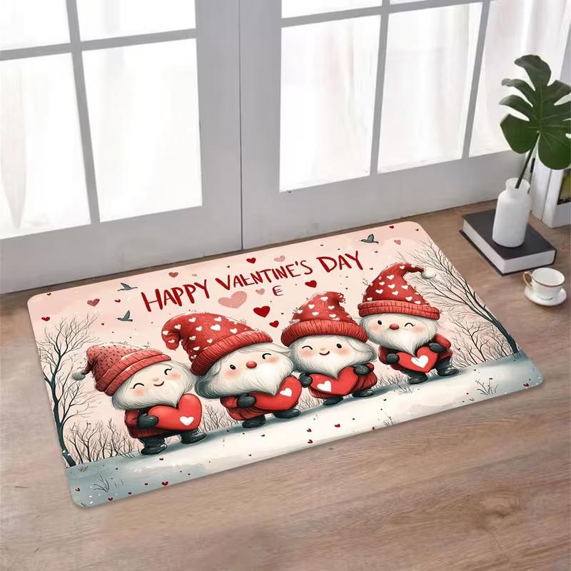 Valentine s Day Dwarf Welcome Doormat Machine Washable,Love Heart Gnome Polyester Mat, Outdoor Entrance Floor Mat for Home Decor 40x60cm
Valentine s Day Dwarf Welcome Doormat Machine Washable,Love Heart Gnome Polyester Mat, Outdoor Entrance Floor Mat for Home Decor 40x60cm