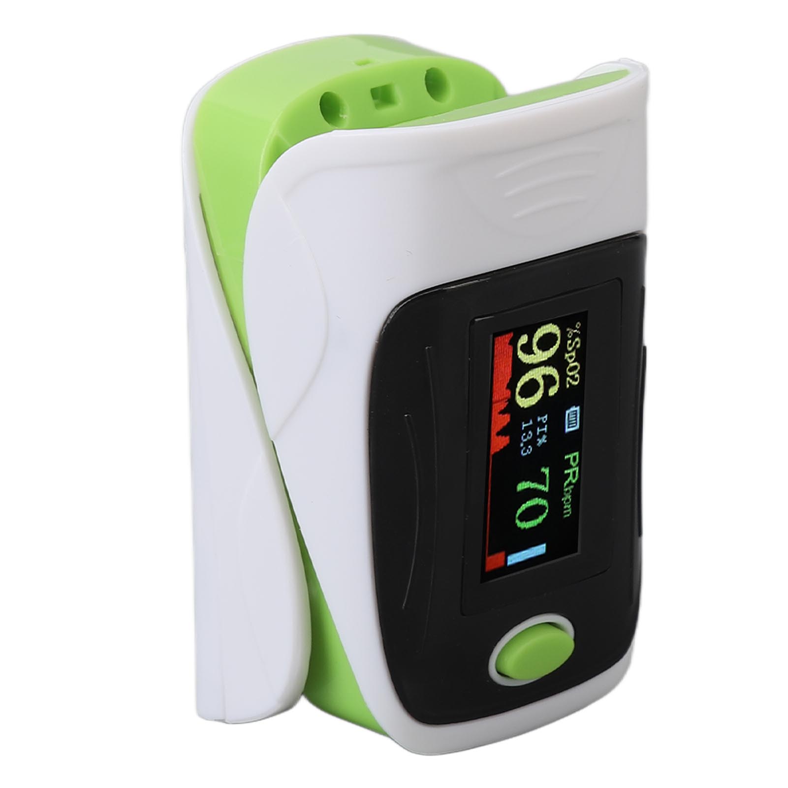 Fingertip Pulse Oximeter Adjustable Automatic Portable OLED Blood Oxygen Saturation Monitor Green
Fingertip Pulse Oximeter Adjustable Automatic Portable OLED Blood Oxygen Saturation Monitor Green