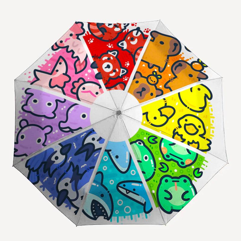 1pc Cute Animal Prints Automatic Open/close Folding Umbrella, Compact Portable Travel Umbrella, Perfect Birthday/Christmas, Cute Umbrella, D
1pc Cute Animal Prints Automatic Open/close Folding Umbrella, Compact Portable Travel Umbrella, Perfect Birthday/Christmas, Cute Umbrella, D