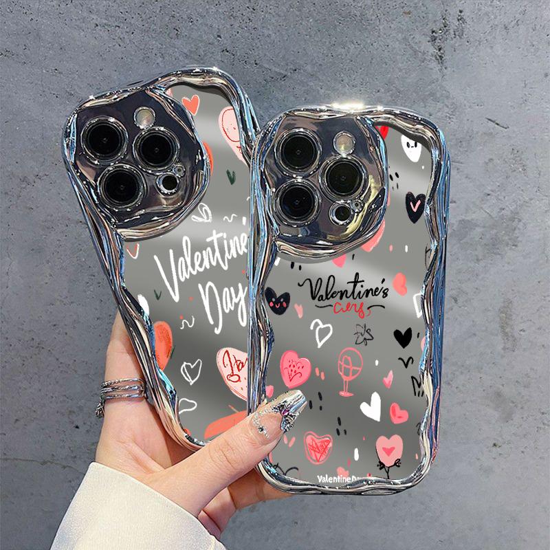 Зеркальный чехол Wave Frame Cute Love Hearts для iPhone 15 14 Pro Max 13 Pro 12 11 с глянцевым покрытием, защитой линз, противоударным мягким чехлом из ТПУ iPhone 15
Зеркальный чехол Wave Frame Cute Love Hearts для iPhone 15 14 Pro Max 13 Pro 12 11 с глянцевым покрытием, защитой линз, противоударным мягким чехлом из ТПУ iPhone 15