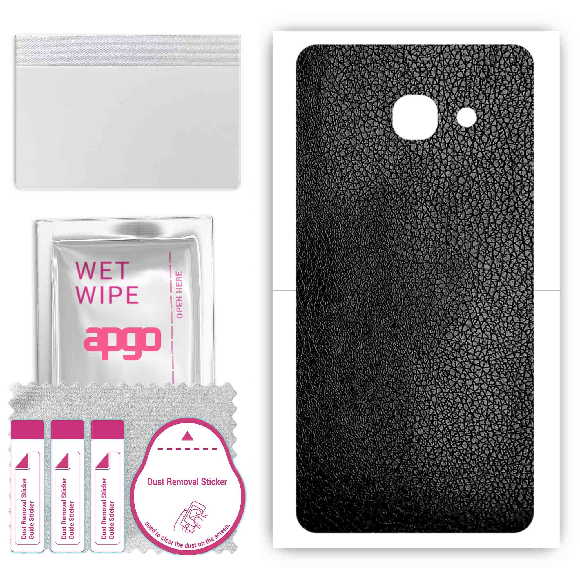 apgo Protective Skin Sticker for the back compatible with Samsung Galaxy J4 Core, Wrap Film, Foil, Vinyl - Pattern Black Leather
apgo Protective Skin Sticker for the back compatible with Samsung Galaxy J4 Core, Wrap Film, Foil, Vinyl - Pattern Black Leather