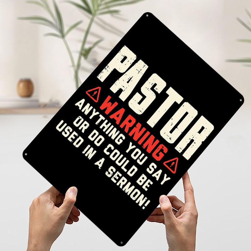 Pastor Warning Printed Poster Customized Wall Art Retro Vintage Metal Tin Signs for Bedroom Decoration Room Decor Men Coffee Bar 7.9x11.8In(20x30cm)
Pastor Warning Printed Poster Customized Wall Art Retro Vintage Metal Tin Signs for Bedroom Decoration Room Decor Men Coffee Bar 7.9x11.8In(20x30cm)