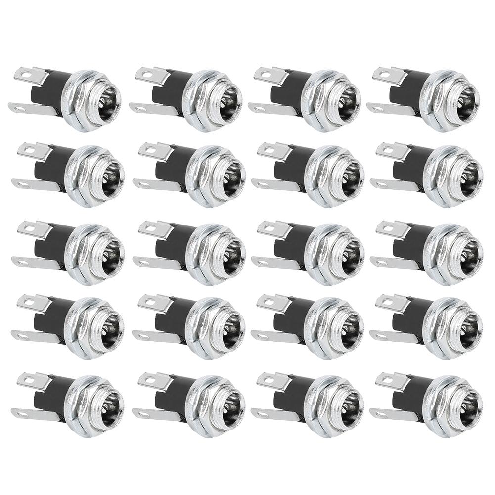 20Pcs DC Power Supply Female Jack Socket W 5.5x2.1MM Thread Nut Panel Mount Connector DC025M
20Pcs DC Power Supply Female Jack Socket W 5.5x2.1MM Thread Nut Panel Mount Connector DC025M
