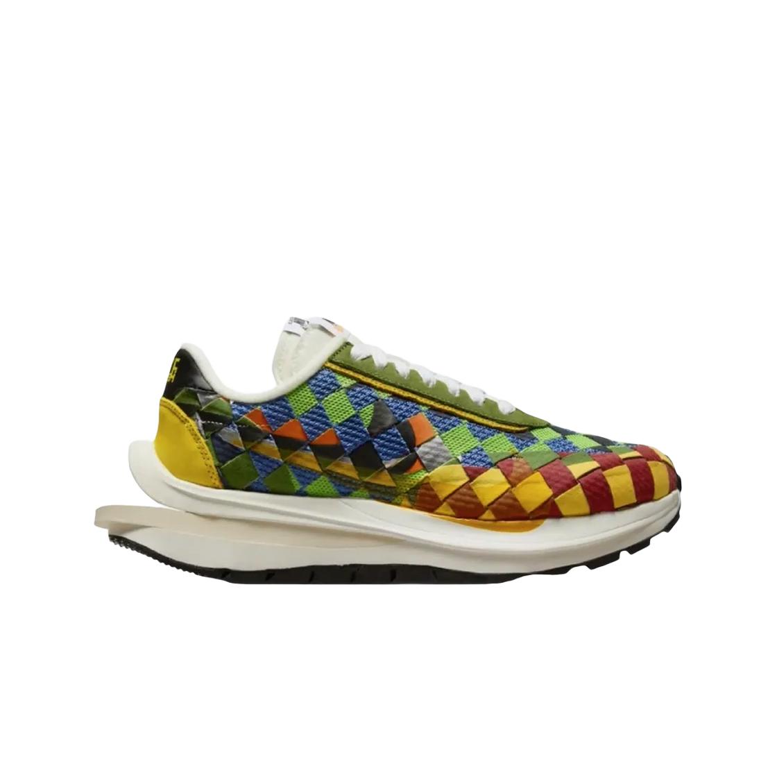 Мужские кроссовки Nike x Sacai x Jean Paul Gaultier LDVaporWaffle Mix Low Green Gusto Safety Orange DR5209-300