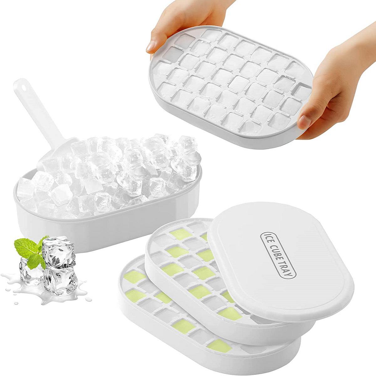 Large Capacity Silicone Ice Cube Tray with Lid for Quick Freezing and Storage 72 Grids Hard Base
Large Capacity Silicone Ice Cube Tray with Lid for Quick Freezing and Storage 72 Grids Hard Base