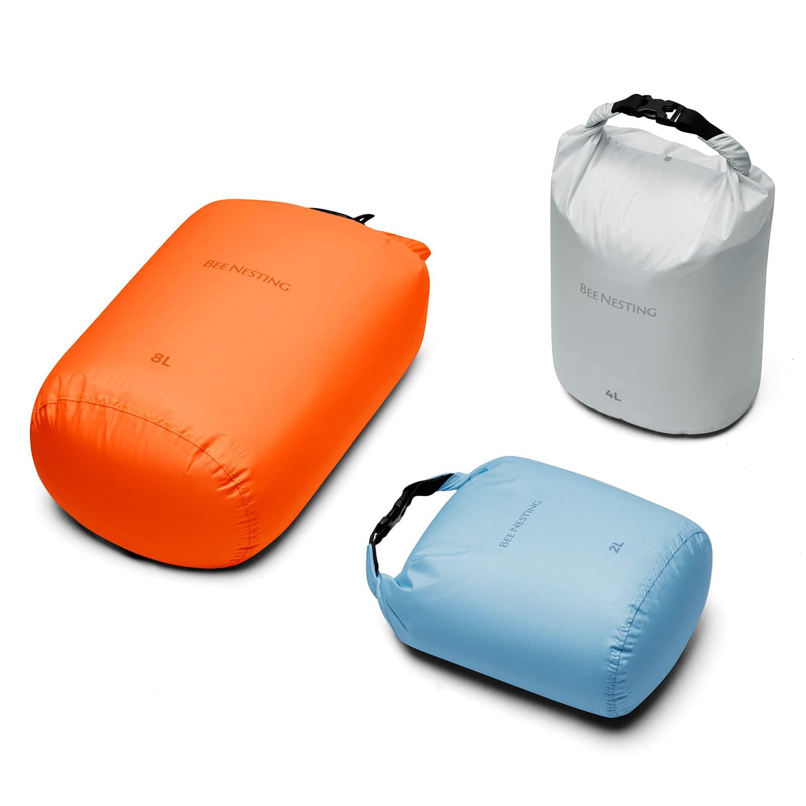 Bee Nesting Ultralight Dry Bag Set for Backpacking, Stuff Bag Climbing Stuff Bag Camping, Hiking, Boating, Waterproof Dry Bag for Kayaking, 3 Pack
Bee Nesting Ultralight Dry Bag Set for Backpacking, Stuff Bag Climbing Stuff Bag Camping, Hiking, Boating, Waterproof Dry Bag for Kayaking, 3 Pack