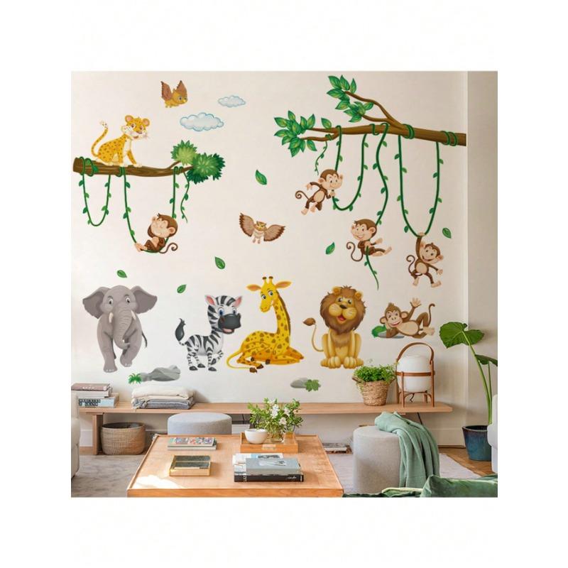 1pc Animal Pattern Wall Sticker (elephant, Zebra, Giraffe, Monkey) For Living Room Sofa Bedroom Background Wall Home Decor
1pc Animal Pattern Wall Sticker (elephant, Zebra, Giraffe, Monkey) For Living Room Sofa Bedroom Background Wall Home Decor