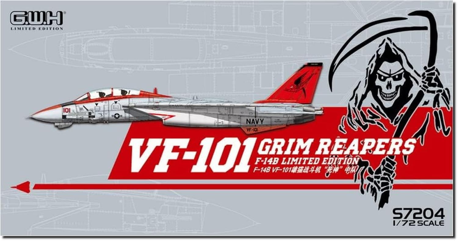 Great Wall Hobby GRIM REAPERS Пластиковая модель S7204 1/72 F-14B VF-101 (Самолет)
Great Wall Hobby GRIM REAPERS Пластиковая модель S7204 1/72 F-14B VF-101 (Самолет)