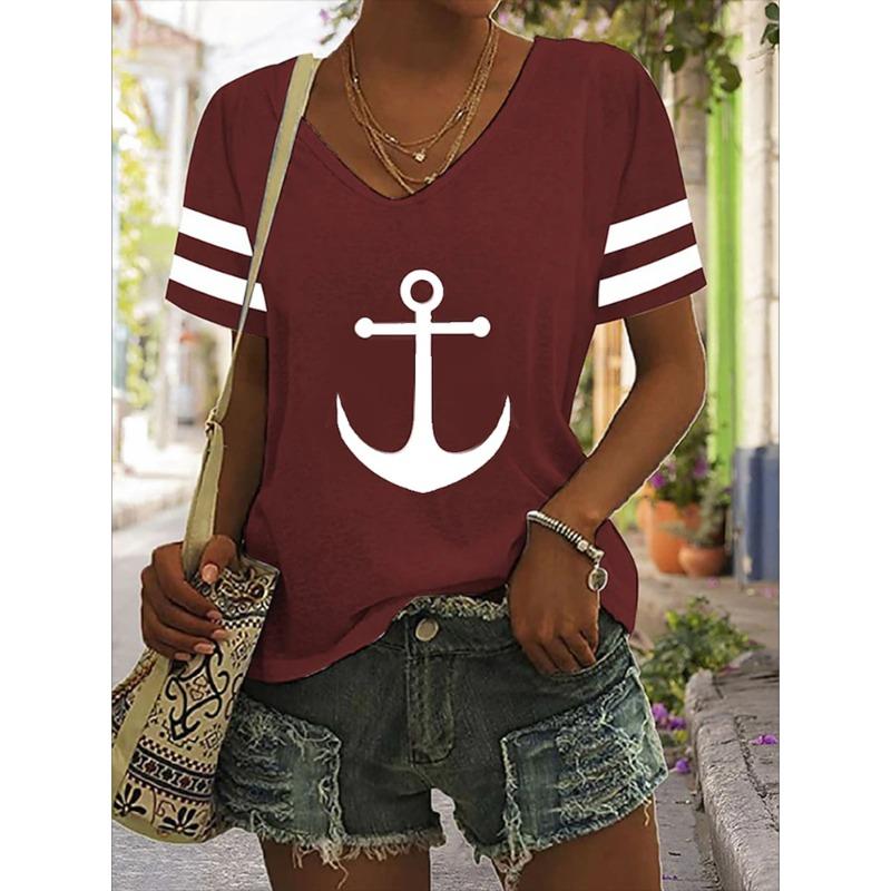 Women s V-Neck T Shirt Dog Printed Pure Color Casual Tees Fashion Short Sleeve Tops Oversized Loose Tee Summer S
Women s V-Neck T Shirt Dog Printed Pure Color Casual Tees Fashion Short Sleeve Tops Oversized Loose Tee Summer S