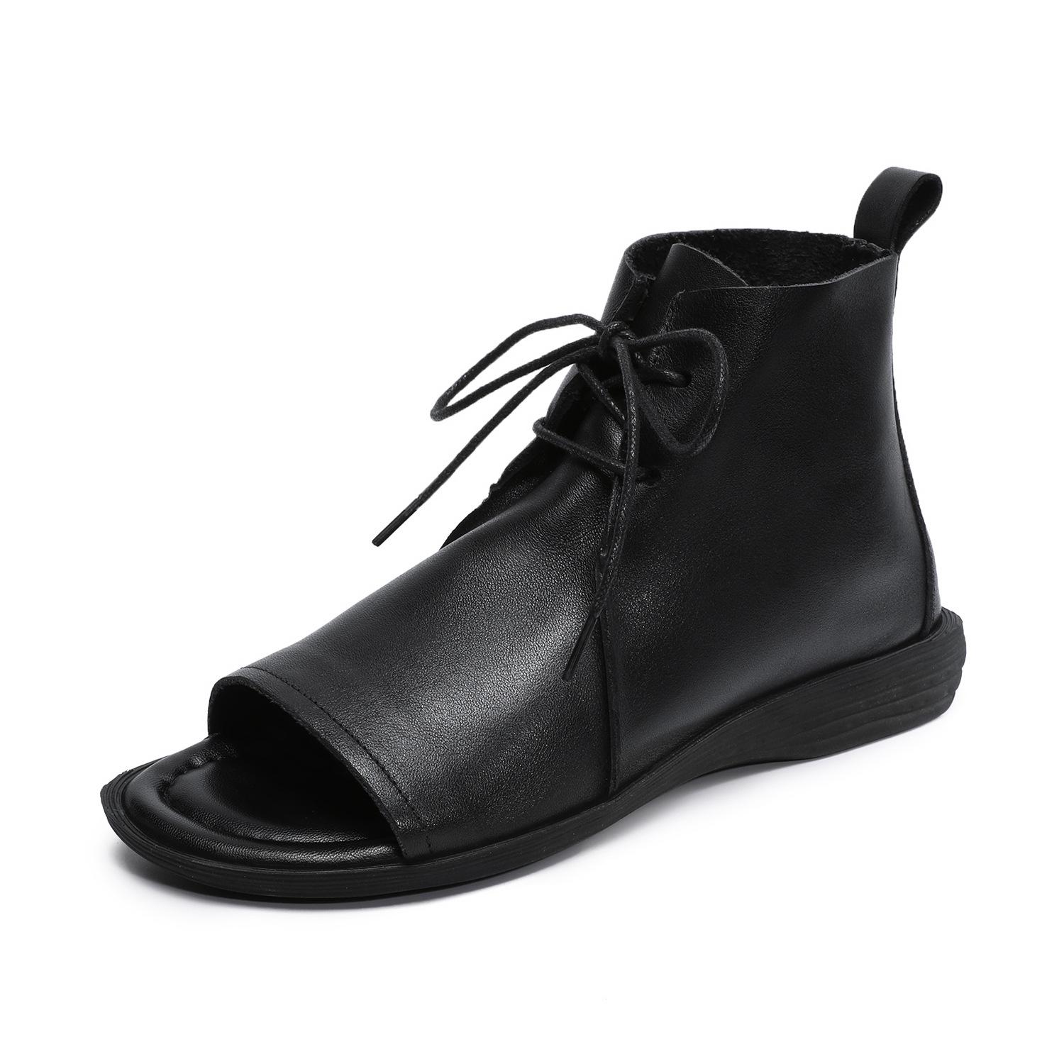 Johnature Roman Sandals Retro Genuine Leather Peep Toe Lace-up Soft Soled Versatile Women s Shoes 40 чорний
Johnature Roman Sandals Retro Genuine Leather Peep Toe Lace-up Soft Soled Versatile Women s Shoes 40 чорний