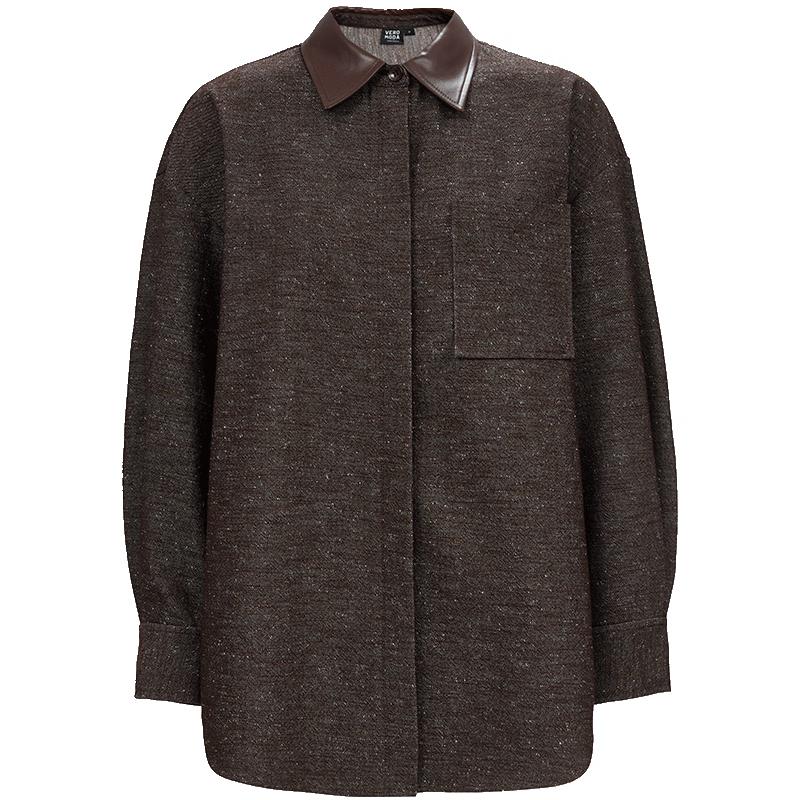VEROMODA Retro PU Patchwork Collar Shirt L
VEROMODA Retro PU Patchwork Collar Shirt L