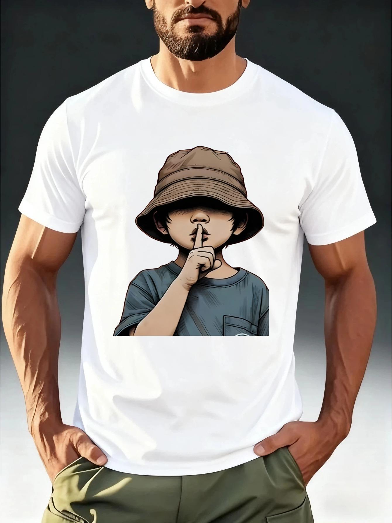 Men S T-Shirt with Trendy Boy Gesture Prints S
Men S T-Shirt with Trendy Boy Gesture Prints S