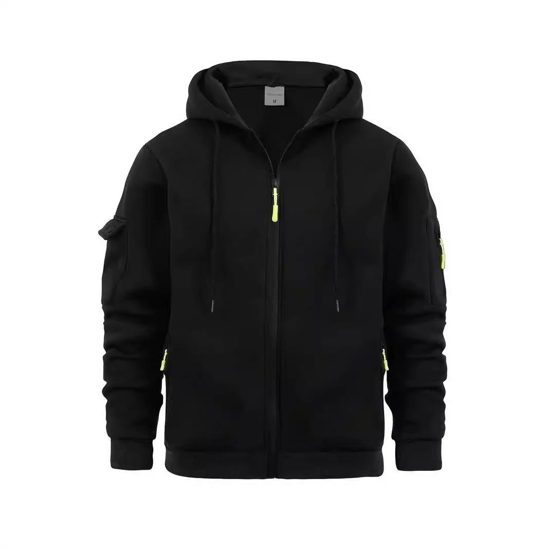 Весняно-осінній чоловічий светр, толстовка на блискавці, кишеня на рукаві, чоловіча спортивна повсякденна куртка великих розмірів S чорний
Весняно-осінній чоловічий светр, толстовка на блискавці, кишеня на рукаві, чоловіча спортивна повсякденна куртка великих розмірів S чорний