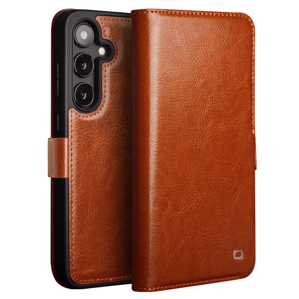 For Samsung Galaxy S25+ Case Genuine Cow Leather Wallet Phone Cover with Magnetic Closure Black
For Samsung Galaxy S25+ Case Genuine Cow Leather Wallet Phone Cover with Magnetic Closure Black