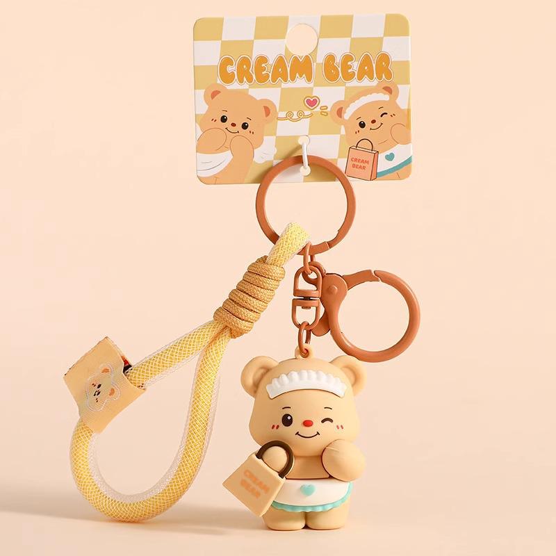 2024 Buttercream Bear Plush Keychain: Cute Backpack & Car Charm for Couples
2024 Buttercream Bear Plush Keychain: Cute Backpack & Car Charm for Couples