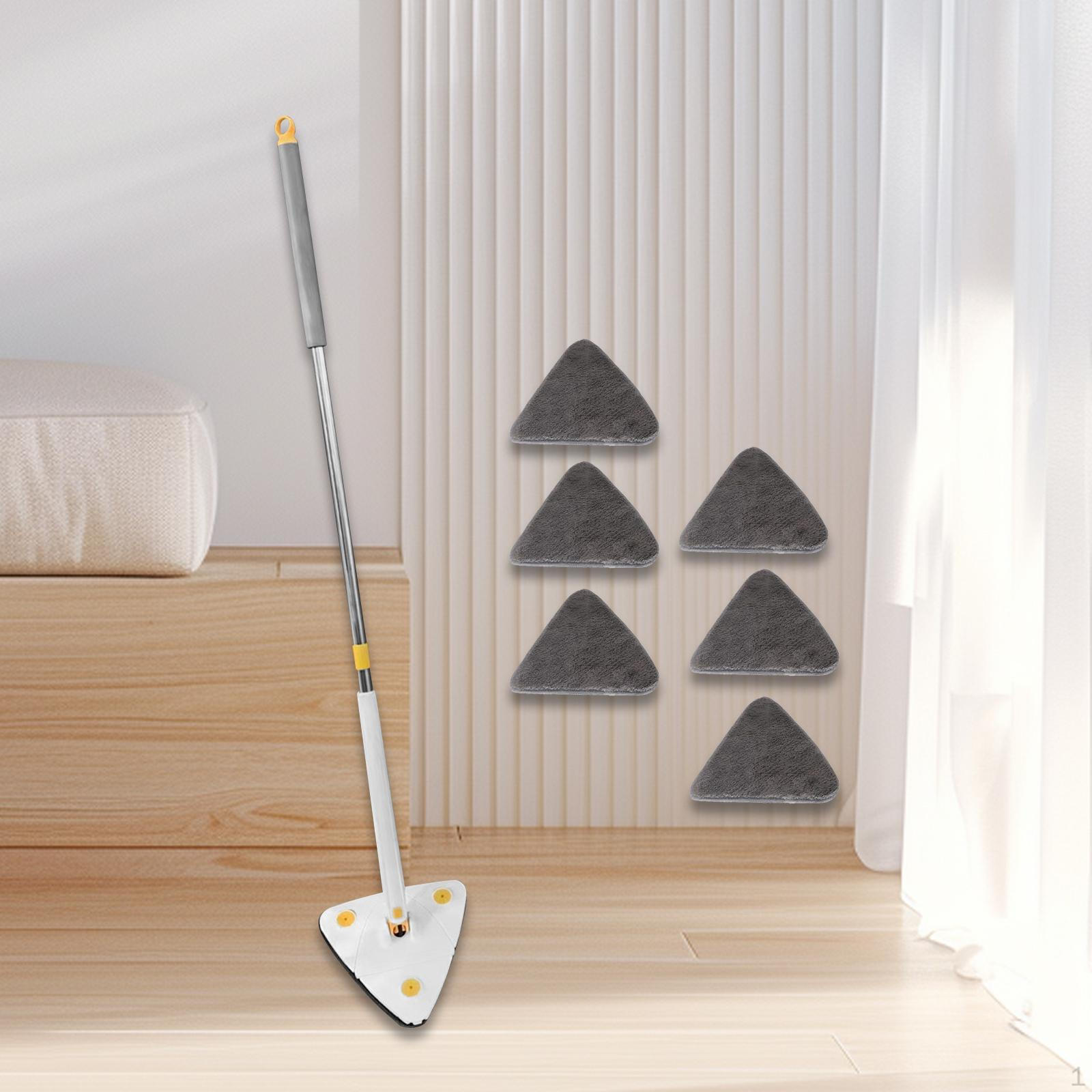 Треугольная швабра, плоская швабра, регулируемый бытовой очиститель стен от пыли, многоцелевой для White with 6 mops
Треугольная швабра, плоская швабра, регулируемый бытовой очиститель стен от пыли, многоцелевой для White with 6 mops
