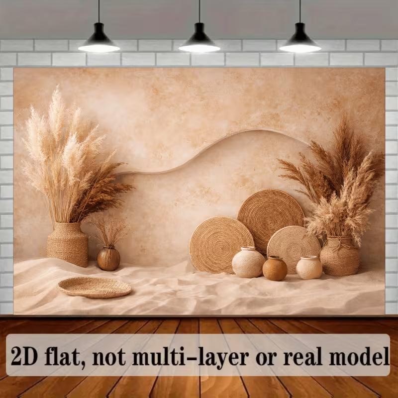 2D Beige Boho Studio Backdrop Pampas Grass Newborn Photoshoot Decor 47.2x31.5inch/120*80cm
2D Beige Boho Studio Backdrop Pampas Grass Newborn Photoshoot Decor 47.2x31.5inch/120*80cm