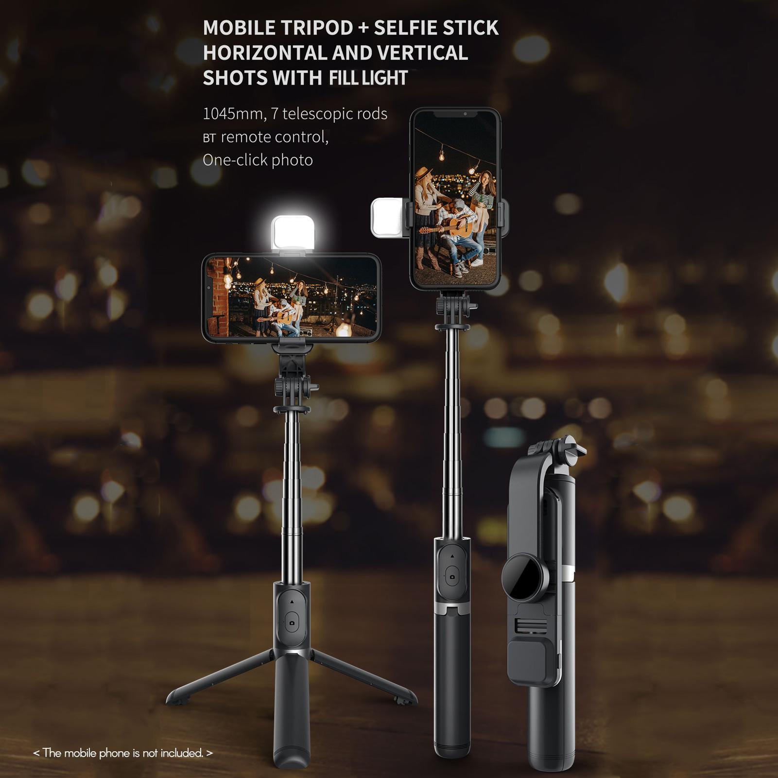 7-Section Extendable Selfie Stick with Light 104.5cm Length Remote Tripod Stand with Fill Light 3 Modes 6 Brightness Levels for Smartphones Vlog V
7-Section Extendable Selfie Stick with Light 104.5cm Length Remote Tripod Stand with Fill Light 3 Modes 6 Brightness Levels for Smartphones Vlog V