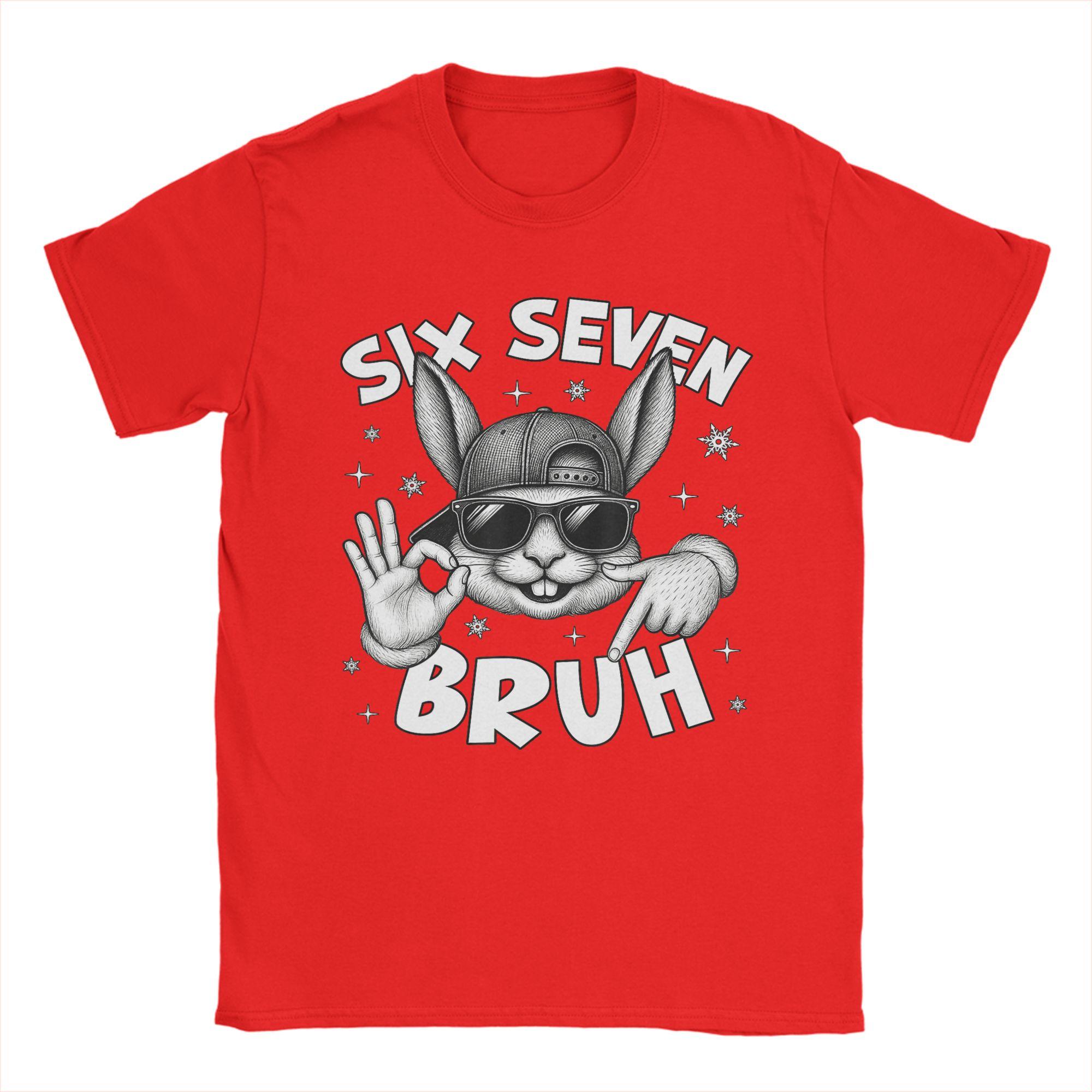 Hipster Six Seven Bruh Cute Bunny Face with Sunglasses Easter Day TShirt for Unisex Crew Neck Pure Cotton T Shirts Short Sleeve S
Hipster Six Seven Bruh Cute Bunny Face with Sunglasses Easter Day TShirt for Unisex Crew Neck Pure Cotton T Shirts Short Sleeve S