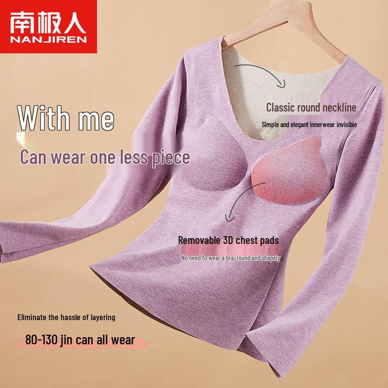 Women s Wool Silk Thermal Underwear with Chest Pad M-2XL
Women s Wool Silk Thermal Underwear with Chest Pad M-2XL