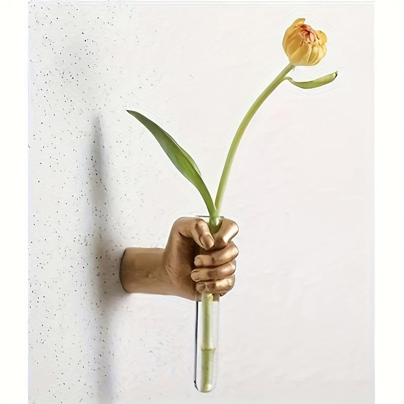 1pc Contemporary Geometric Resin Wall Vase Holder Wall-Mounted Flower Holder Artistic Floral Livingroom Decoration No Vase
1pc Contemporary Geometric Resin Wall Vase Holder Wall-Mounted Flower Holder Artistic Floral Livingroom Decoration No Vase