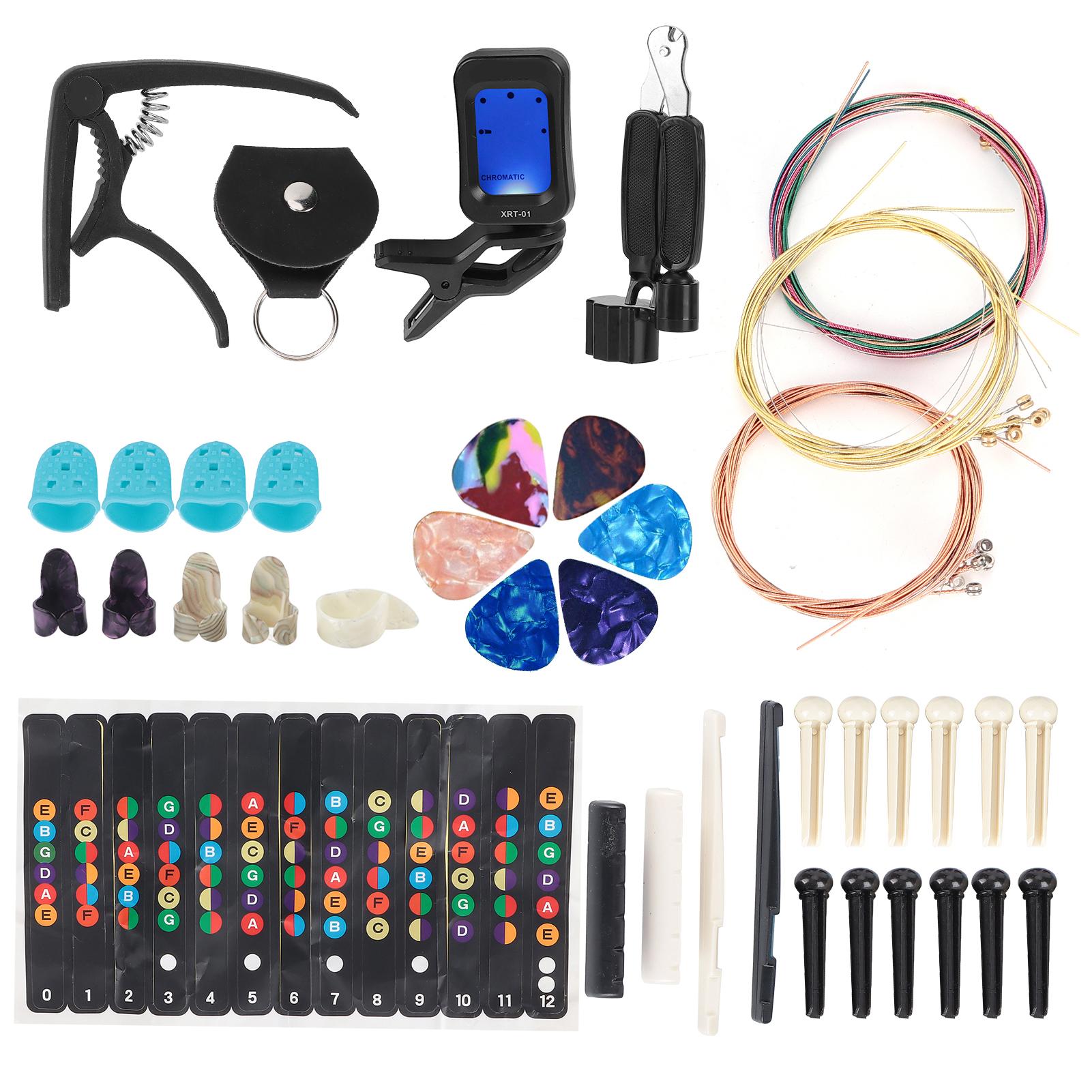 Guitar String Replacement Kit Accessory Set Changing Tool Pack Pick Pin Capo Tuner Winder
Guitar String Replacement Kit Accessory Set Changing Tool Pack Pick Pin Capo Tuner Winder